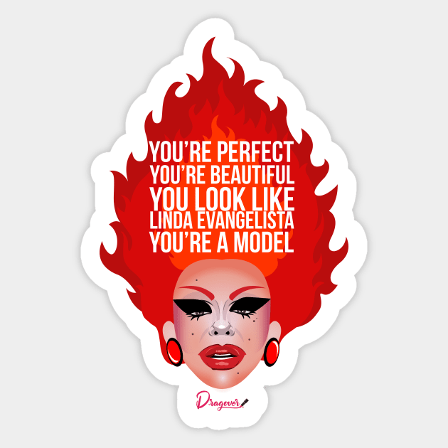 Aja from Drag Race Sticker by dragover